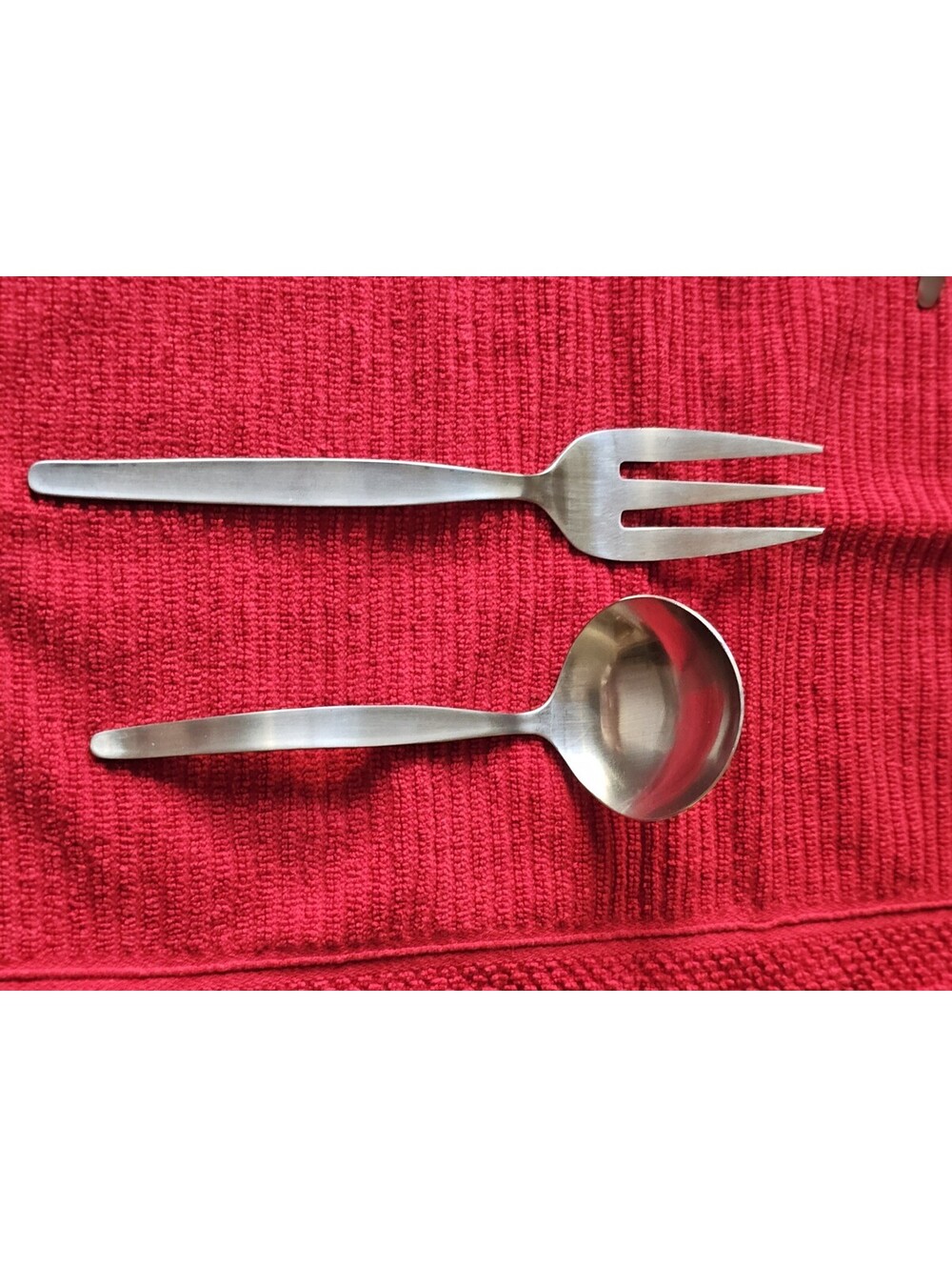 Vintage Oxford Hall LIBRA Stainless 2 Pc Serving Set - Ladle & Cold Meat Fork